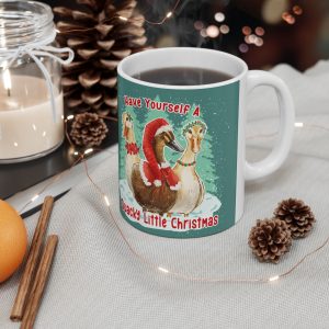Quacky Little Christmas Duck Mug