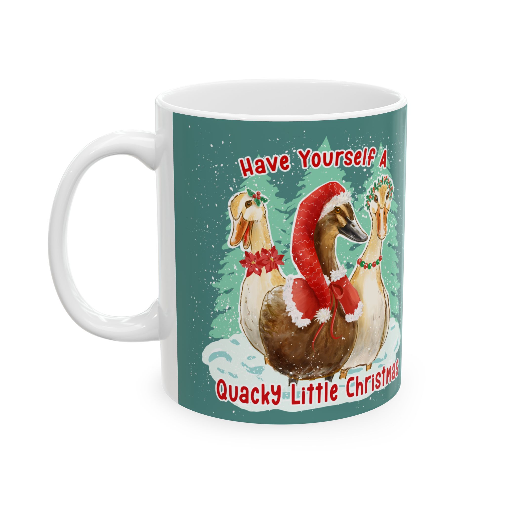 Quacky Little Christmas Duck Mug - Image 3