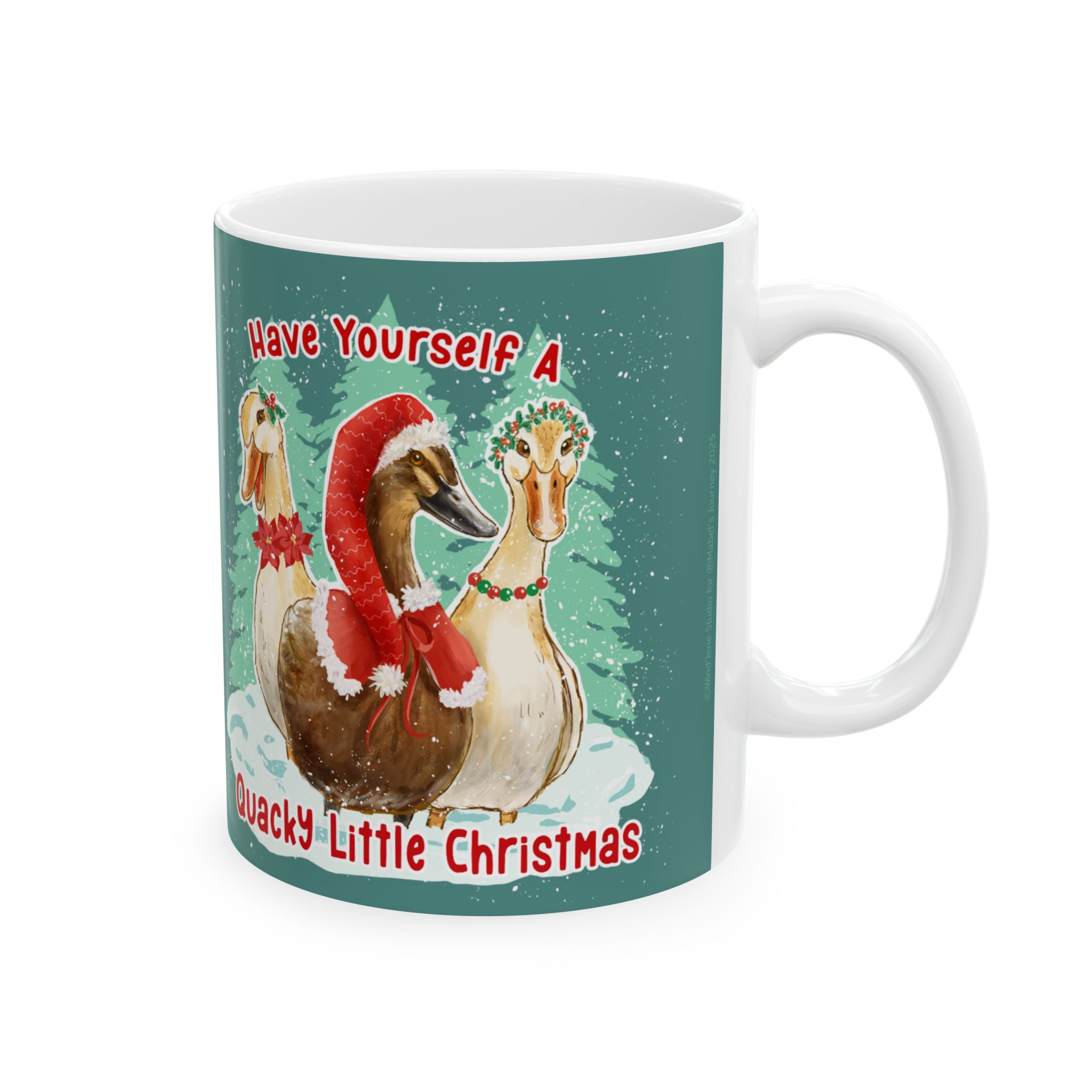 Quacky Little Christmas Duck Mug - Image 4