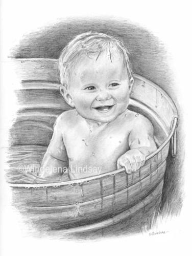 Baby Graphite Drawing